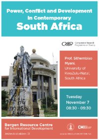 Power, Conflict and Development in Contemporary South Africa