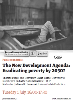 The New Development Agenda: Eradicating poverty by 2030?